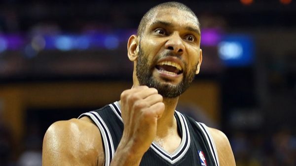Tim Duncan Career playoff stats: 21.9 PPG, 12.0 RPG, 2.4 BPG<br /><br />Accolades: 4 NBA titles, 3 Finals MVPs, 2 reg. season MVPs